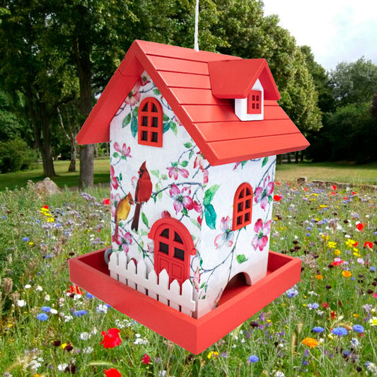 Homestyle Bird Feeder, Cardinals and Dogwood - BIRDLOVER