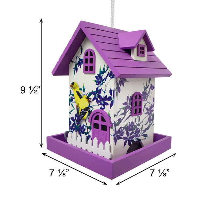 Homestyle Bird Feeder, Goldfinch w/Clematis