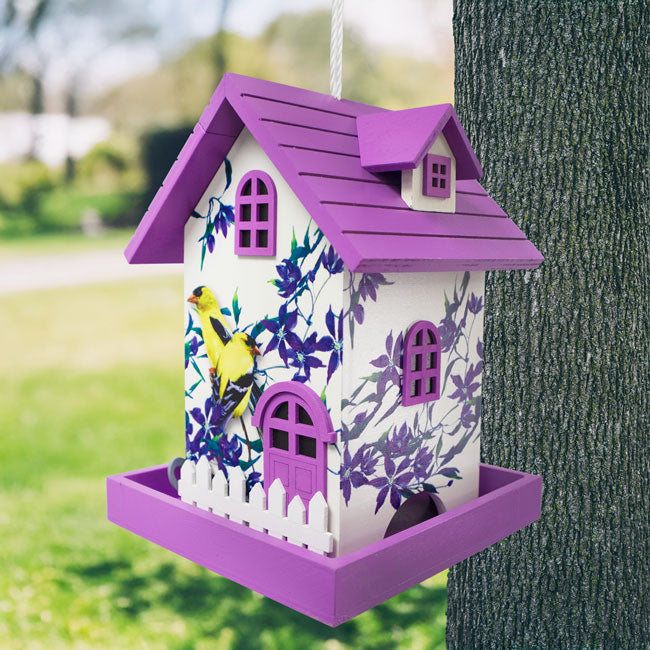 Homestyle Bird Feeder, Goldfinch w/Clematis