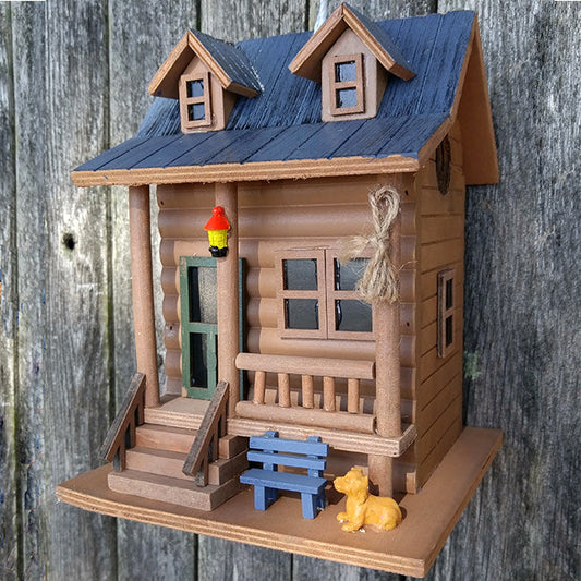 Log Cabin Bird House - BIRDLOVER