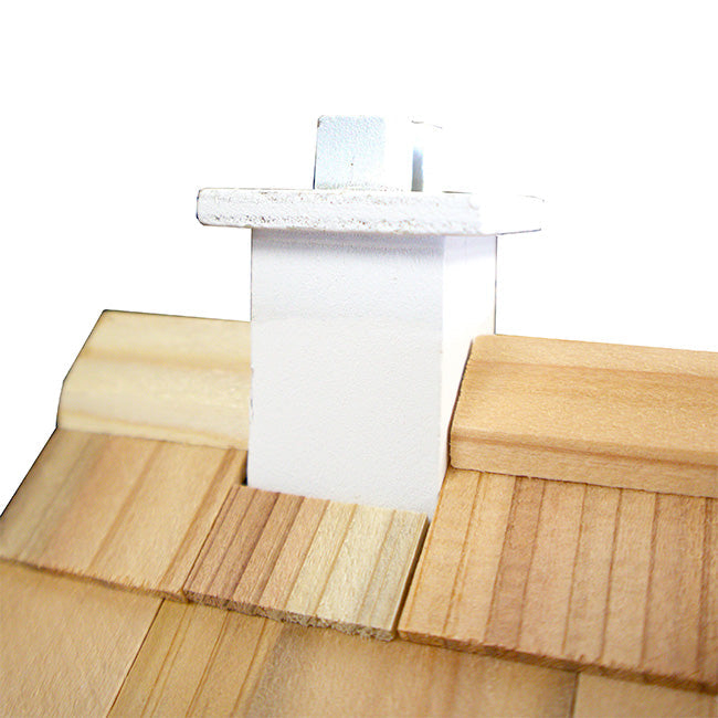 Novelty Cottage Bird House, White