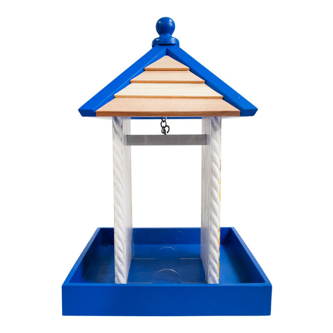 Townhouse Bird Feeder, Bluebirds w/Camellia