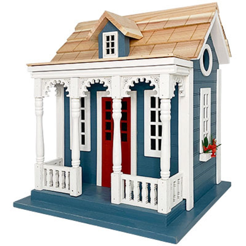 Bristol Cottage Bird House, Blue