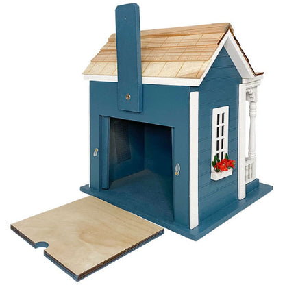 Bristol Cottage Bird House, Blue