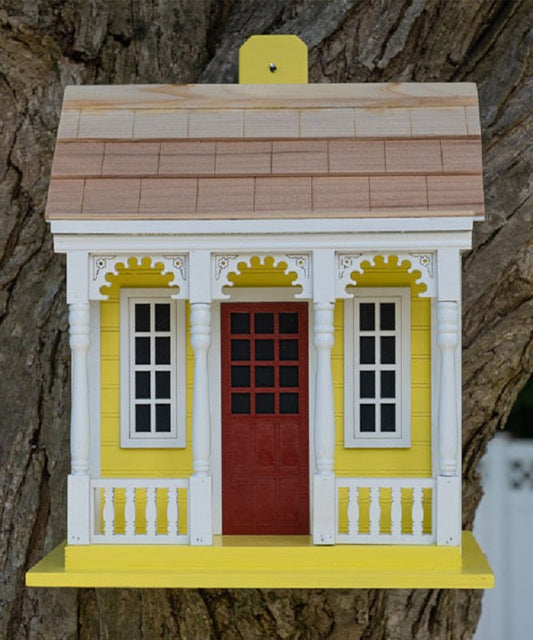 Bristol Cottage Bird House, Yellow - BIRDLOVER