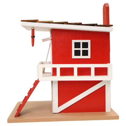 South Padre Island Lifeguard Shack w/Texas Flag Bird House
