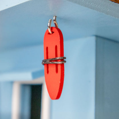 Lifeguard Shack Bird House, Blue