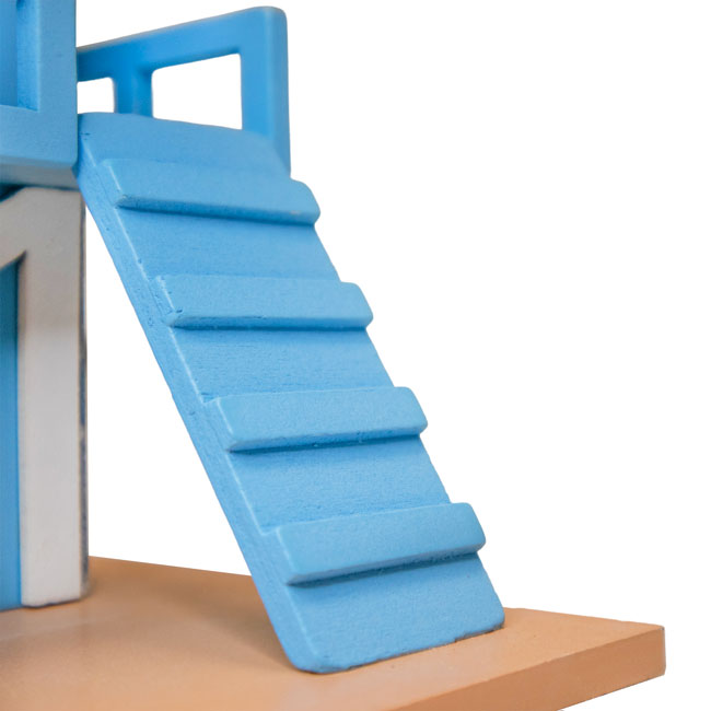 Lifeguard Shack Bird House, Blue