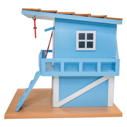 Lifeguard Shack Bird House, Blue