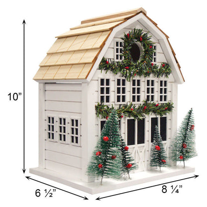 Holly Cottage White Bird House