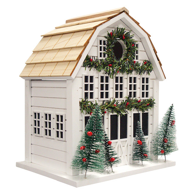 Holly Cottage White Bird House