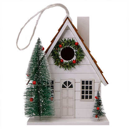Christmas Chateau Bird House with LEDs