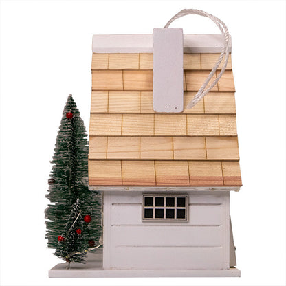 Christmas Chateau Bird House with LEDs