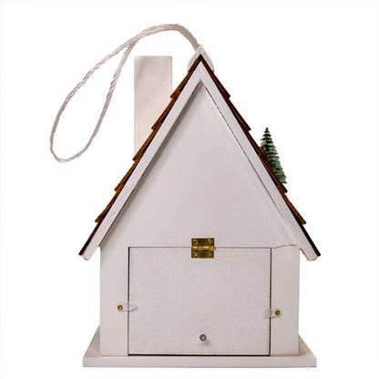 Christmas Chateau Bird House with LEDs