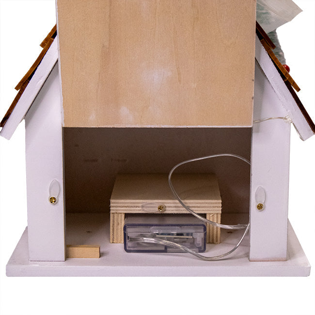 Christmas Chateau Bird House with LEDs