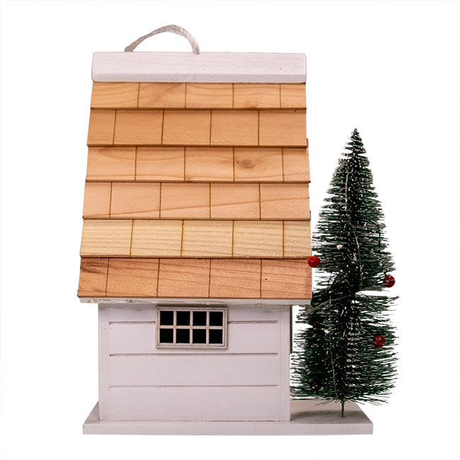 Christmas Chateau Bird House with LEDs