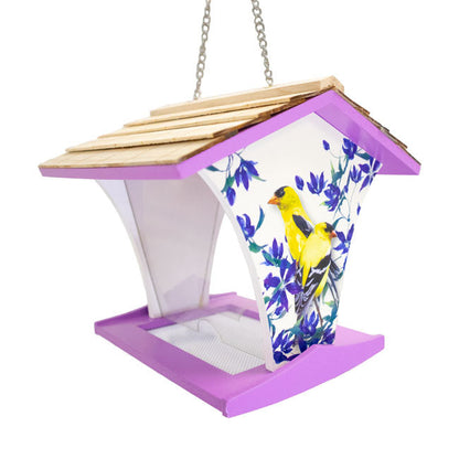 Happy Hopper Bird Feeder, Goldfinch and Clematis
