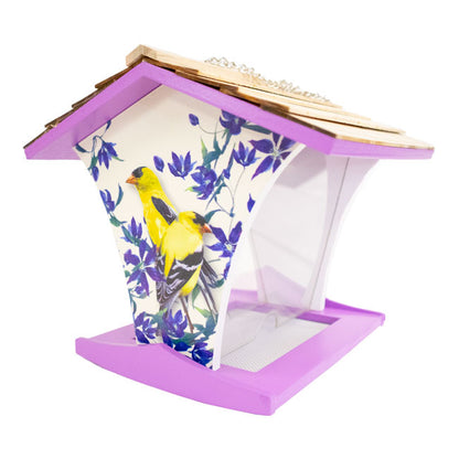 Happy Hopper Bird Feeder, Goldfinch and Clematis