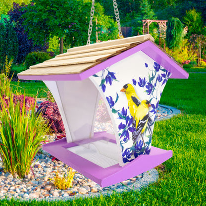 Happy Hopper Bird Feeder, Goldfinch and Clematis
