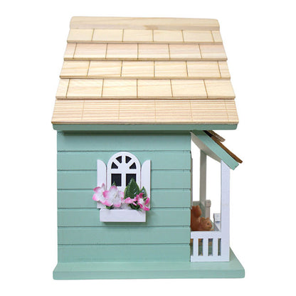 Kitty Cottage Bird House, Green