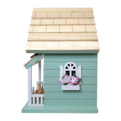 Kitty Cottage Bird House, Green