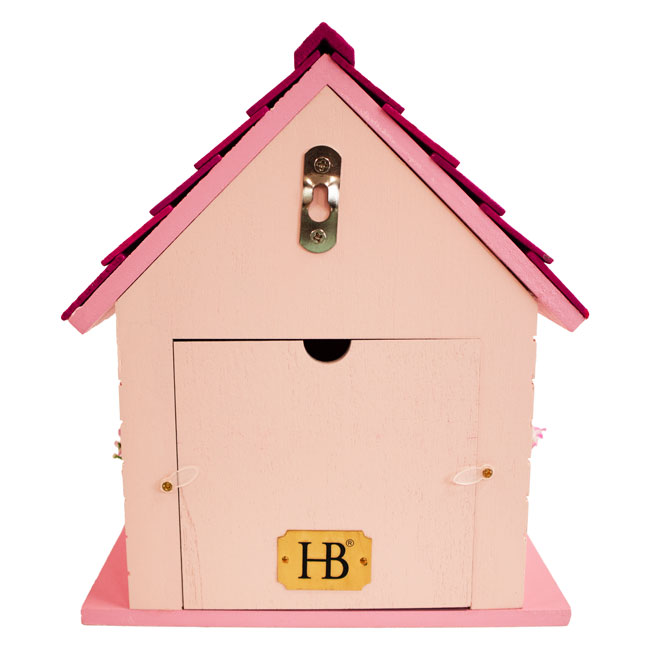 Kitty Cottage Bird House, Pink