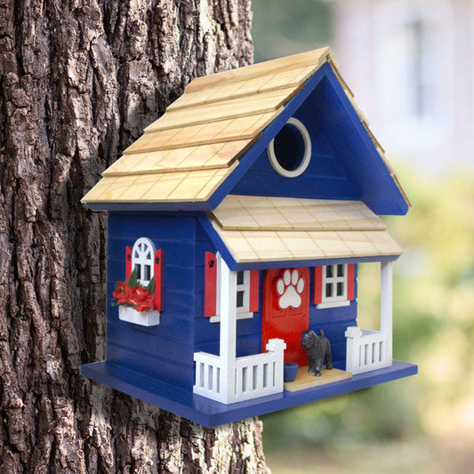 Bow Wow Bird House, Blue - BIRDLOVER