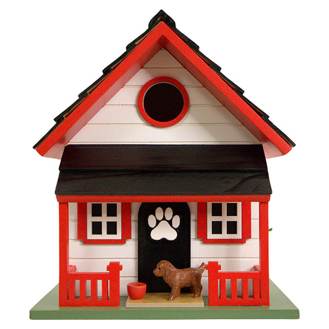 Bow Wow Bird House, White