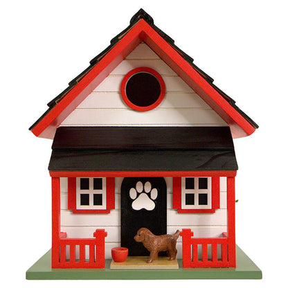 Bow Wow Bird House, White