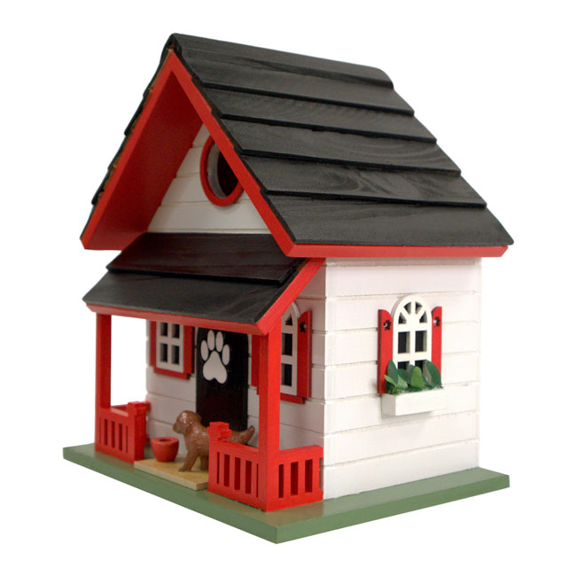 Bow Wow Bird House, White
