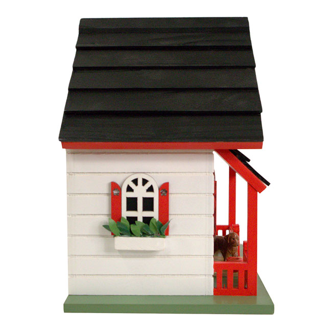 Bow Wow Bird House, White