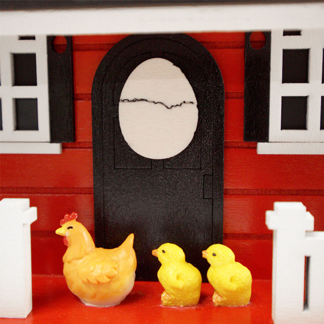 Hen House BirdHouse, Red