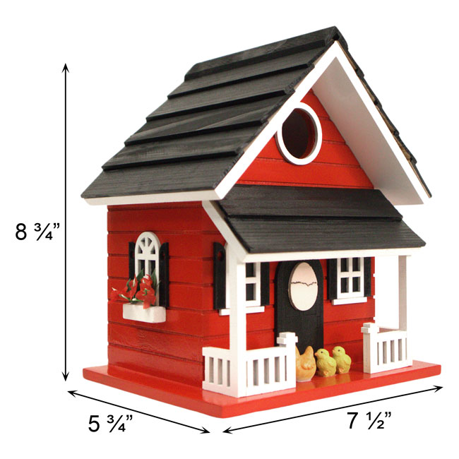 Hen House BirdHouse, Red