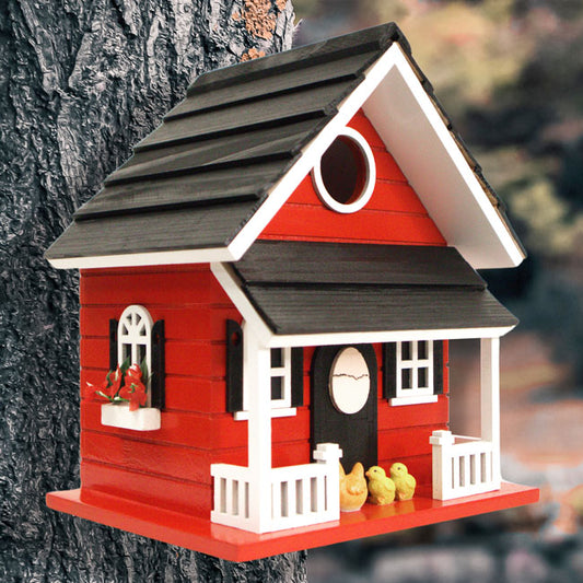 Hen House BirdHouse, Red - BIRDLOVER