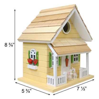 Bunny House BirdHouse, Yellow