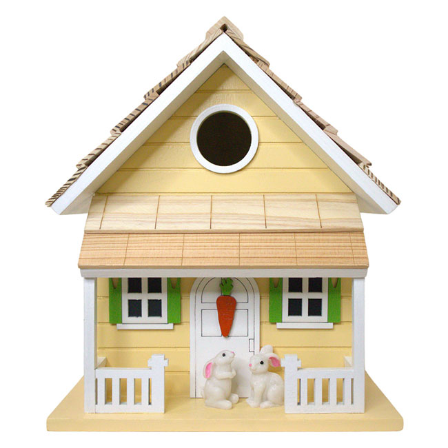 Bunny House BirdHouse, Yellow