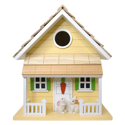 Bunny House BirdHouse, Yellow