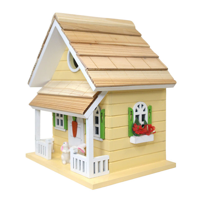 Bunny House BirdHouse, Yellow