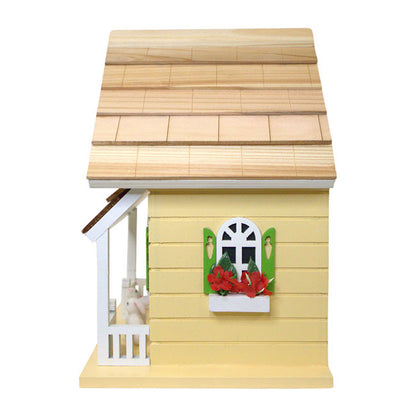 Bunny House BirdHouse, Yellow