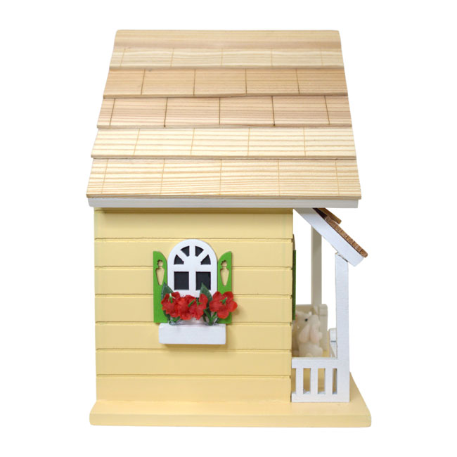 Bunny House BirdHouse, Yellow