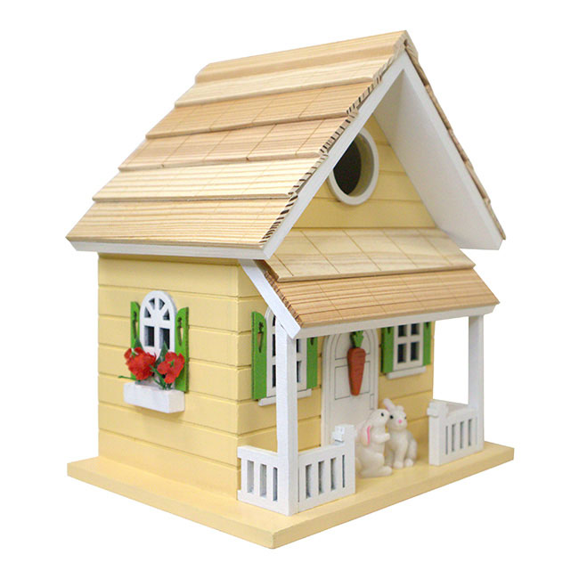 Bunny House BirdHouse, Yellow
