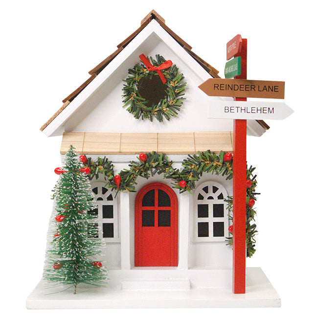 Sign Post Holiday House Bird House