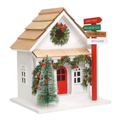 Sign Post Holiday House Bird House