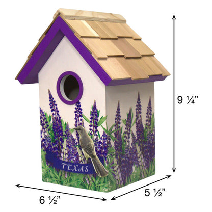 Bird Cottage for Texas, Mockingbird and Bluebonnet