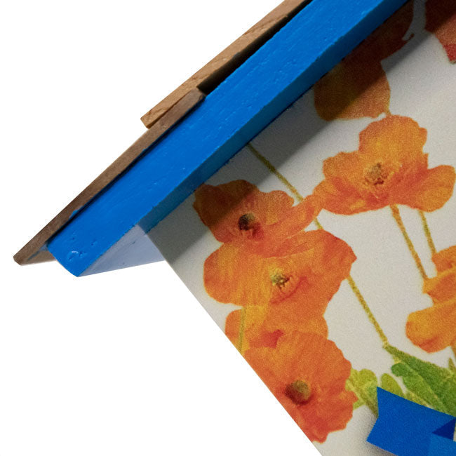 Wren House for California, Quail and Golden Poppy