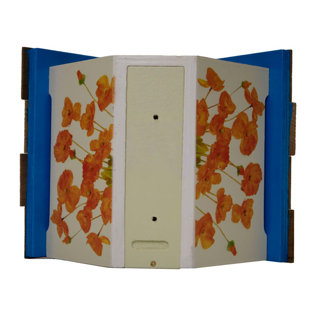 Wren House for California, Quail and Golden Poppy