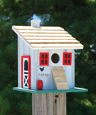 Chicken Coop Bird House, Small - BIRDLOVER