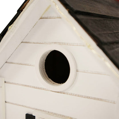 Holiday Ski Chalet Bird House with LEDs