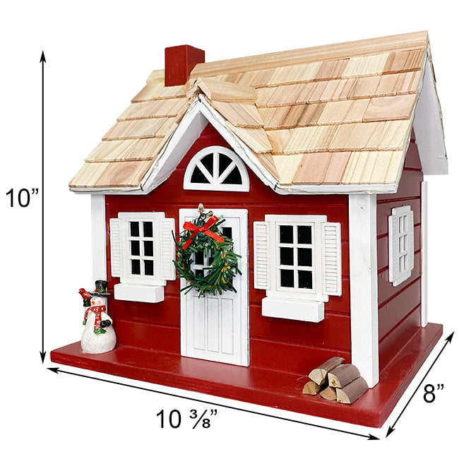 Christmas Cape Bird House with LEDs