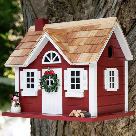 Christmas Cape Bird House with LEDs - BIRDLOVER